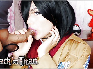 Mikasa Wants Eren's Dick And Cum - Attack On Titan Cosplay free video