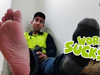 Step Gay Dad - Work Sucks! - Life Is Tough I Like To Escape Into Foot Fantasy Dreams Even When I Am At Work free video