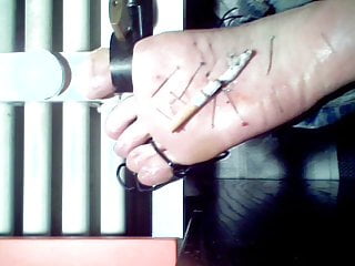 Self Foot Torture Session 06, Falaka, Bastinado free video