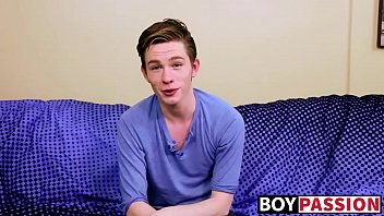 Twink Interviewed Before Shoving Fingers Inside Of His Ass free video