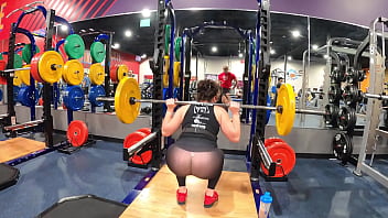 Barbell Squats - Insanely Transparent Leggings free video