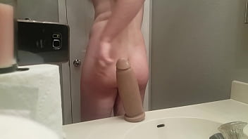 22 Year Old Ass Destroyed By Huge Boss Hogg Dildo From Mr. Hankey's Toys free video