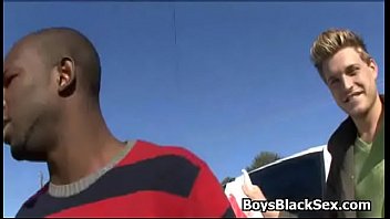 White Sexy Teen Gay Boy Enjoy Big Black Cock Deep In His Tight Ass 13