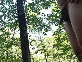 Walking In The Woods Naked. So Hot, Not Even Pee Come Out free video
