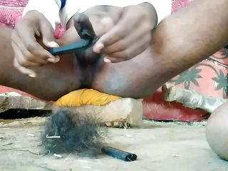 Massage My Lund After Hair Saving Mu Cock By Gillete Gaurd free video