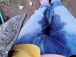 I Stand Over The Dirt Until I Piss Myself, Twice. Then I Went Inside, And Pissed Again. Pov free video