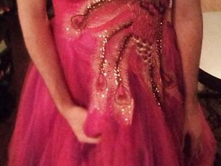 Cute Short Pink Prom Dress Gets Cummed In free video