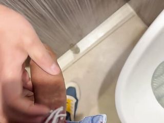 Getting Caught Playing With My Curved Dick In A Public Toilet free video