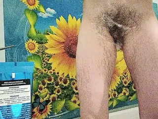 Soapy Hairy Pussy And Butts Closeup. Piss