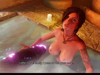 Croft Adventure #1 - Lara Can't Stop Thinking About The Lesbian Fh